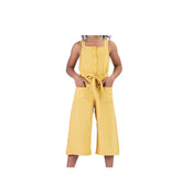 Girl plain jumpsuit with 2 pockets by Pompelo